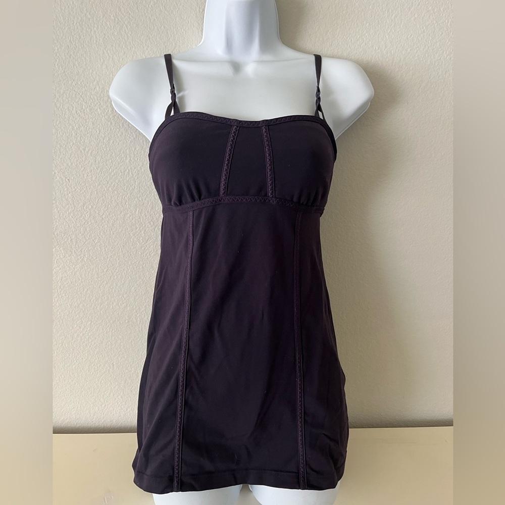 Purple strappy lululemon tank